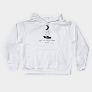 “Everything you can imagine is real.” Pablo Picasso Quote Graphic Tee Kids Hoodie